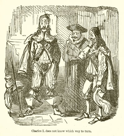 Charles I Does Not Know Which Way to Turn by John Leech